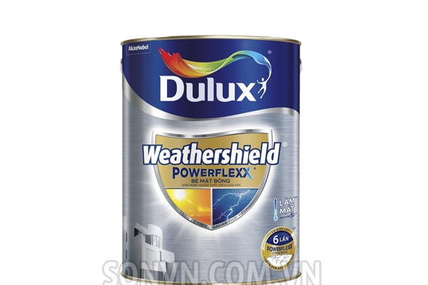 Ngoại thất Dulux Weathershield Powerflex Bóng và Mờ - Lon 5L